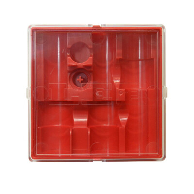 Lee Precision 3 Die Storage Box Red Clear Top