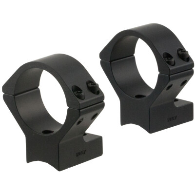 Talley Browning X Bolt Base and Ring Combo 1" Medium Aluminum Matte Black 2 Mounts