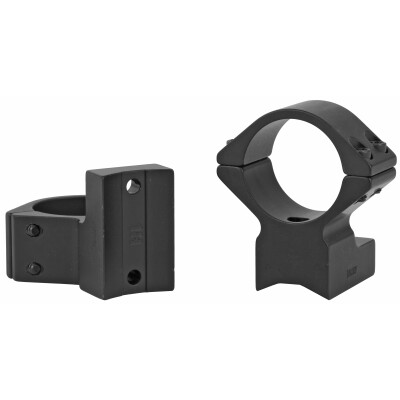 Talley Manufacturing Lightweight Two Piece Scope Mounts/Integral Rings 1" Tube High Height Savage 10/16/110/166/Axis Round Rear Aluminum Matte Black Finish