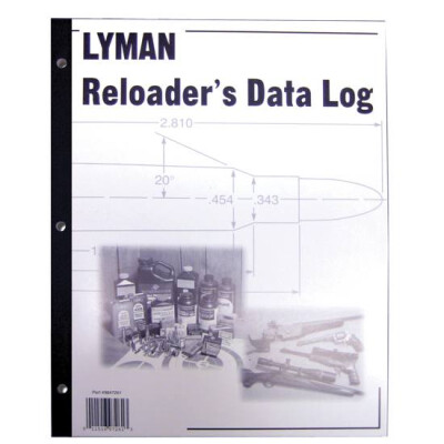 Lyman Reloader's Log Book 50 Pages