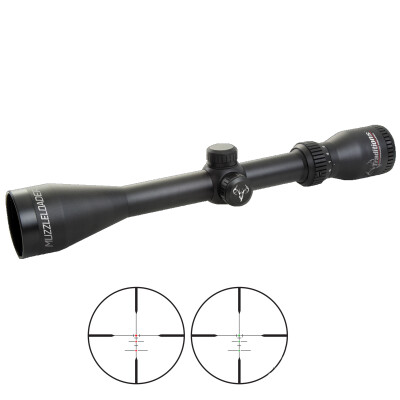 Traditions 3-9x40 Illuminated Range Finding Muzzleloader Scope 1" Tube .25 MOA Adjustments Aluminum Black