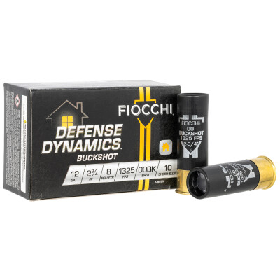 Fiocchi 12 Gauge Ammo 00 Buck 10 Rounds 2-3/4"