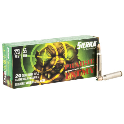 Sierra Prairie Enemy .223 Rem Ammunition 20 Rounds