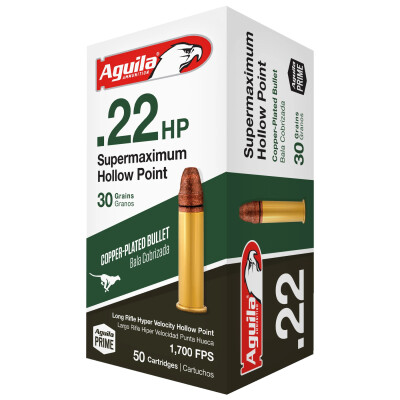 Aguila Supermaximum .22 LR 30 Grain CPHP 1000 Rounds