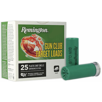 Remington Gun Club 12 Gauge Ammunition 250 Rounds 2-3/4" #8 Lead
