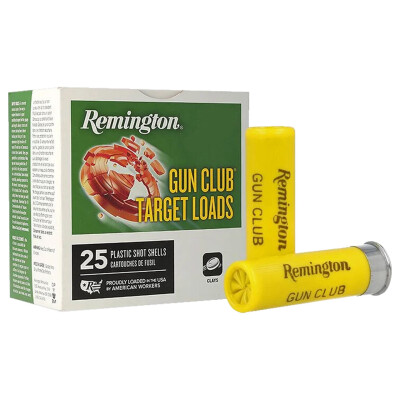 Remington Gun Club 20 Gauge Shotshell 2-3/4" #8 Lead Shot 7/8 oz 250 Round Case