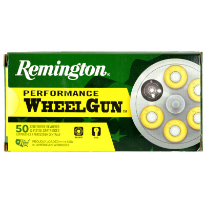 Remington Performance WheelGun .45 Colt Ammunition 50 Rounds Lead SWC 225 Grain