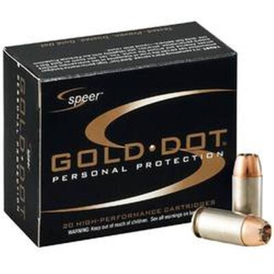 Speer Gold Dot 9mm Luger +P Ammunition 20 Rounds GDHP 124 Grain