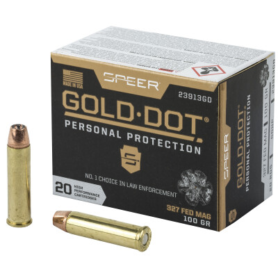 Speer Gold Dot Personal Protection .327 Fed Mag Ammunition 20 Rounds 100 Grain GDHP 1600fps