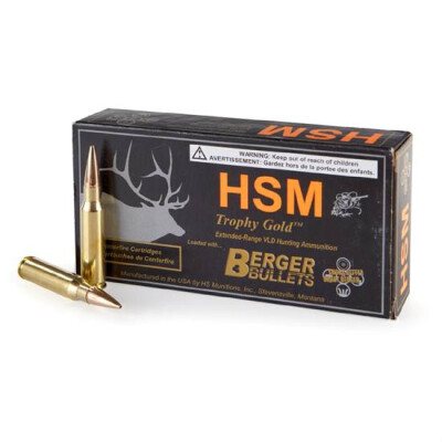 HSM Trophy Gold .25-06 Rem 115 Grain VLD 20 Round Box