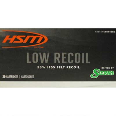 HSM Low Recoil .270 Win Ammunition 20 Rounds 130 Grain Sierra SBT