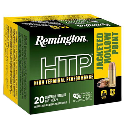 Remington HTP 9mm Luger Ammunition 147 Grain JHP 990 fps