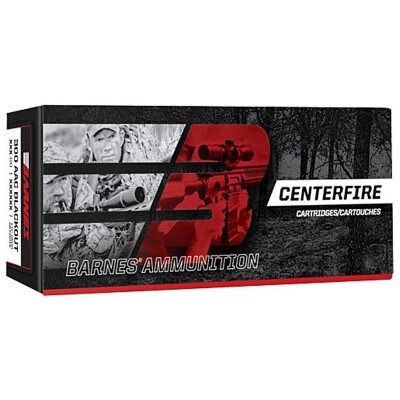 Barnes .300 AAC Blackout Ammunition 20 Rounds JHP-FB 120 Grain