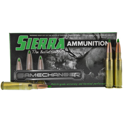 Sierra GameChanger .308 Winchester Ammunition 20 Rounds 165 Grain Tipped GameKing