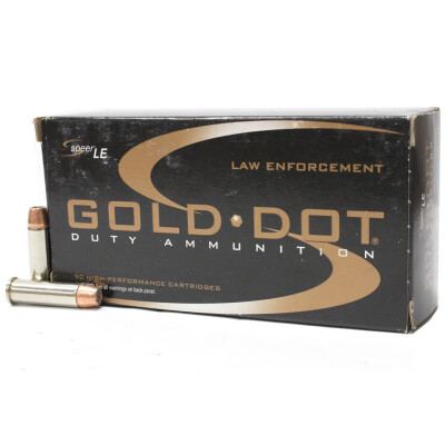 Speer LE Gold Dot .38 Special +P Ammunition 50 Rounds GDHP 125 Grain
