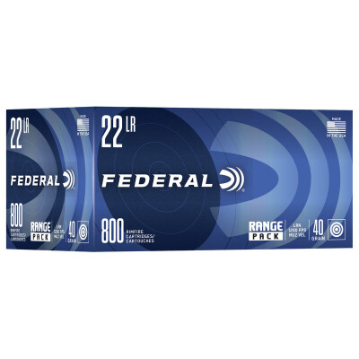Federal Champion Training .22 LR Ammo 40 Grain LRN 800 Rounds