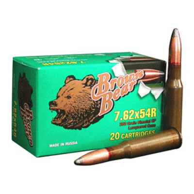 Brown Bear 7.62x54R 203 Grain Bi-Metal SP 20 Round Box