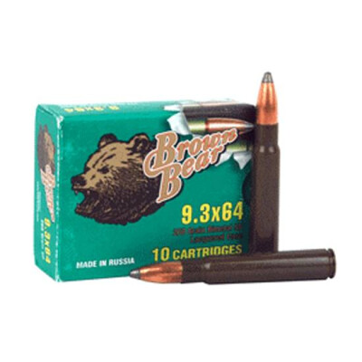 Brown Bear 9.3x64mm 268 Grain Bi-Metal SP 10 Round Box