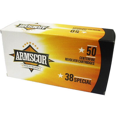 Armscor Precision .38 Special Ammunition 50 Rounds 158 Grain Lead RNFP 891fps