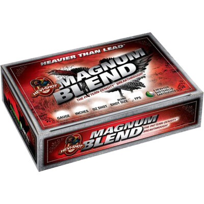 Hevi-Shot Magnum Blend 12 Gauge Ammunition 5 Rounds 3" Shell #5 #6 and #7 HEVI-13 Non-Toxic Lead Free Shot 2oz 1200fps Turkey Load