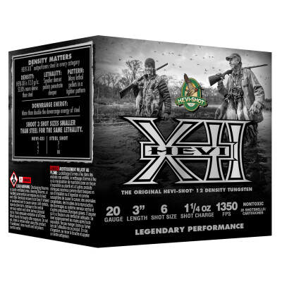 Hevi-Shot HEVI-XII 20 GA Ammo 3" #6 25 Rounds 1.25oz
