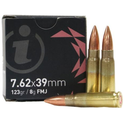 IGMAN 7.62x39 Ammunition 15 Rounds FMJ 123 Grain