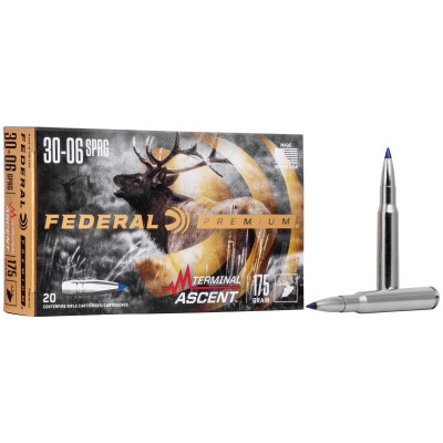 Federal Terminal Ascent .30-06 Springfield Ammunition 20 Rounds Terminal Ascent 175 Grain
