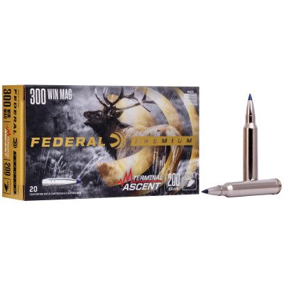Federal Premium Terminal Ascent .300 Win Mag Ammunition 20 Round Box 200 Grain Terminal Ascent Projectile 2810fps