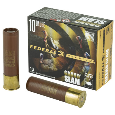 Federal Premium Grand Slam 10 Gauge Turkey Shotshell 3-1/2" #5 Lead 2 oz. 10 Rounds