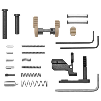 Armaspec AR-10 Lower Parts Kit Stainless Steel FDE