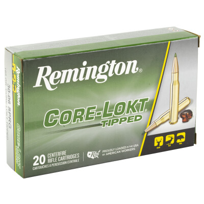 Remington .30-06 Springfield Ammunition 20 Rounds Core-Lokt Polymer Tip 165 Grain