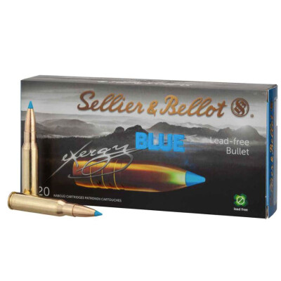 Sellier & Bellot eXergy Blue .300 AAC Blackout Ammunition 20 Rounds PTHP 110 Grain