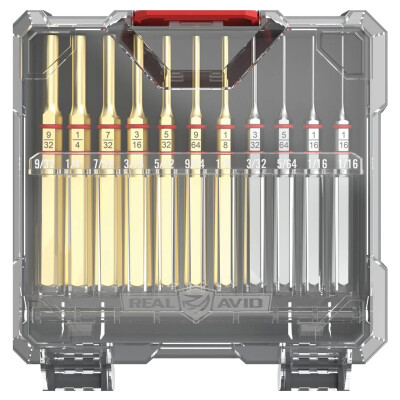 Real Avid Accu-Punch Standard Brass and Steel 11 Piece Pin Punch Set