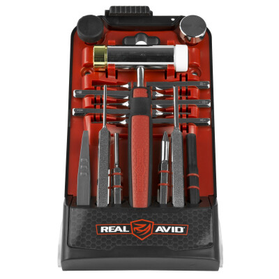 Real Avid AR15 Punch Kit with Accu-Punch Hammer AR15 Punches Set and Pin Alignment Tool AVHPS-AR