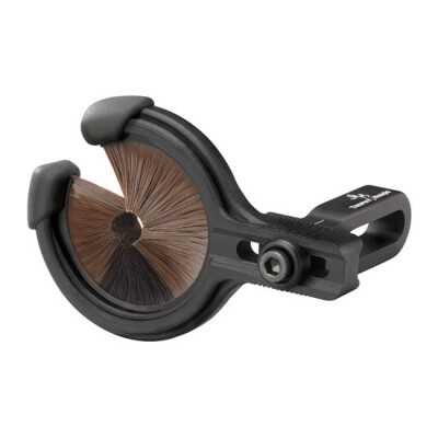 Trophy Ridge Quick Shot Whisker Biscuit Arrow Rest Medium Brown Biscuit Ambidextrous Aluminum Matte Black AWB100M