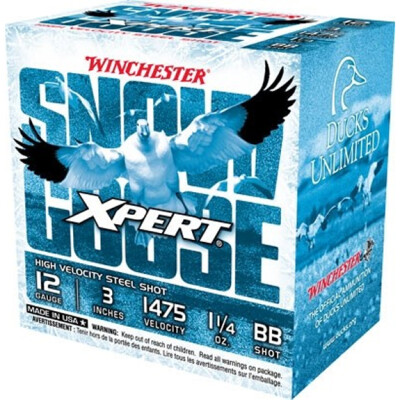 Winchester USA Xpert Snow Goose 12 Gauge Ammunition 25 Rounds 3" Shell #BB Steel Shot 1-1/4oz 1475fps