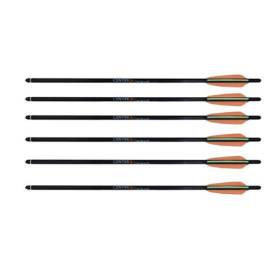 Crosman Crossbow Bolts 20" Carbon Fiber Field Tip 6 Pack