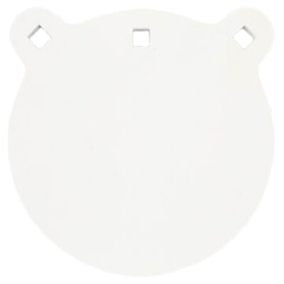 Bash Target Supply 8" Round Gong 3/8" AR500 White
