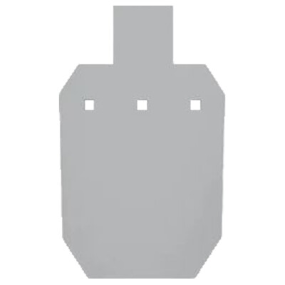 Bash Target Supply Silhouette Gong Half Size 1/2" AR550 Gray