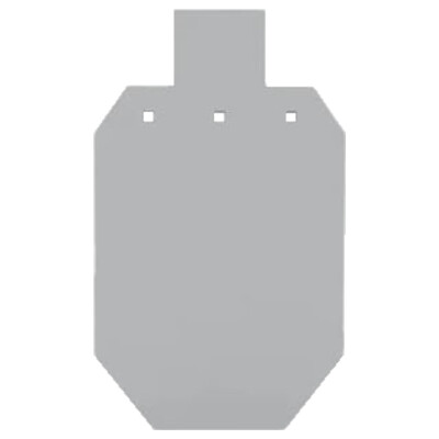 Bash Target Supply 2/3 Size Silhouette Gong 1/2" AR550 Gray