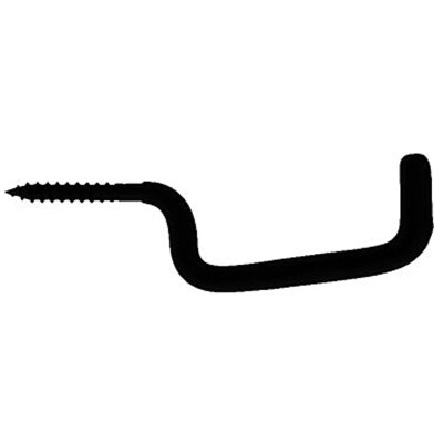 Muddy Screw-In Accessory Hooks Polymer Coating Steel Hook Black