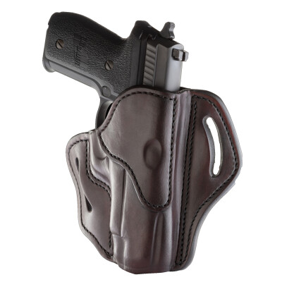 1791 Gunleather Open Top Multi-Fit 2.4 OWB Belt Holster for Full Size Large Frame Semi Auto Models Right Hand Draw Leather Signature Brown