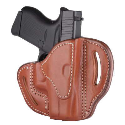 1791 Gunleather Open Top Multi-Fit OWB Belt Holster for Sub Compact Semi Auto Models Right Hand Draw Leather Classic Brown
