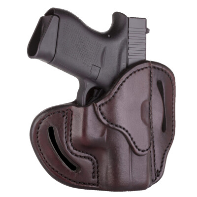 1791 Gunleather Open Top Multi-Fit OWB Belt Holster for Sub Compact Semi Auto Models Right Hand Draw Leather Signature Brown