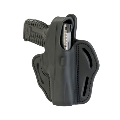 1791 Gunleather BHX-3 Dual Position OWB Thumb Break Belt Holster Full Size Semi Auto Models Right Hand Draw Leather Black