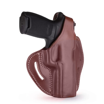1791 Gunleather BHX-3 Dual Position OWB Thumb Break Belt Holster Full Size Semi Auto Models Right Hand Draw Leather Signature Brown