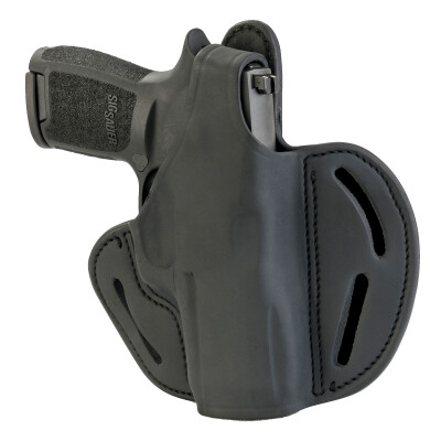 1791 Gunleather BHX-5S Dual Position OWB Thumb Break Belt Holster Railed Compacts Semi Auto Models Right Hand Draw Leather Black