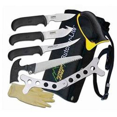 Outdoor Edge Butcher-Lite Field Dressing Kit with 8 Pieces Belt Scabbard BL-1