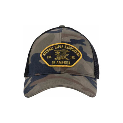 Buck Wear NRA Logo Cap Woodland Camo