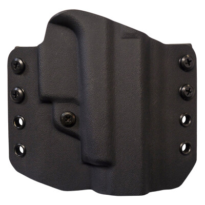 Comp-Tac Warrior OWB Belt Holster Fits Smith & Wesson M&P Shield 380EZ with Red Dot Right Hand Kydex Black
